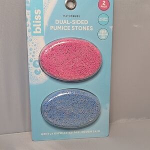 Bliss Exfoliating Pumice Stones Pink and Blue